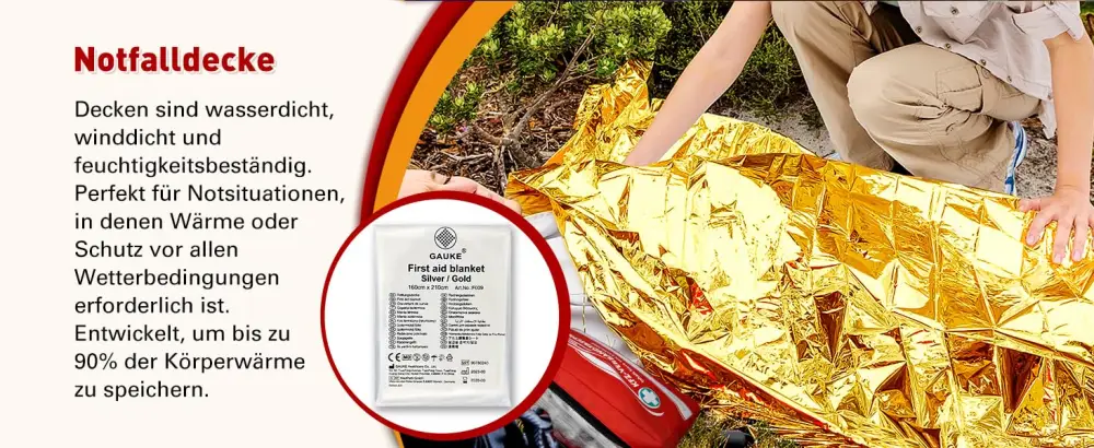 General Medi First Aid Kit - Premium first aid kit for car vehicle - Contents DIN 13164 (Red) - product information 7