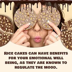 LIEBERS Thin Chocolate Rice Cakes Kosher Certified Dairy and Dairy Free Options Gluten Free Snack (Brittle Topped Milk Chocolate) - rice cakes can have benefits for you emotional well being, as they are known regulate the mood.