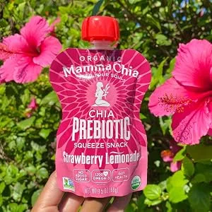 Mamma Chia Organic Prebiotic Squeeze Snack Blueberry Acai Pack of 24 Fiber-Rich Prebiotic Gut Support - product information 6
