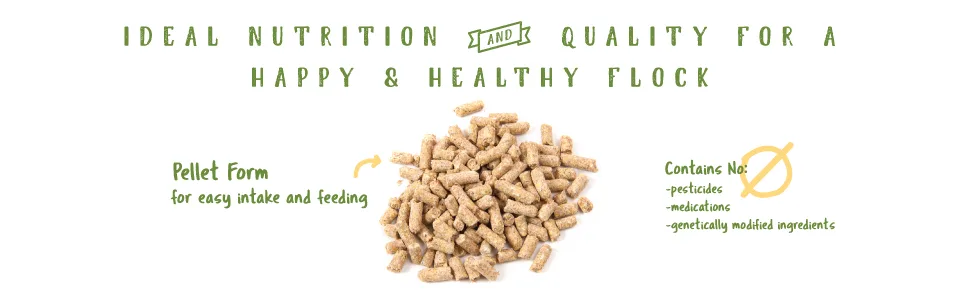 Manna Pro Layer Pellets for Chickens  Non-GMO & Organic High Protein Feed for Laying Hens - ideal nutruition and quality for a happy and healthy flock easy intake and feeding