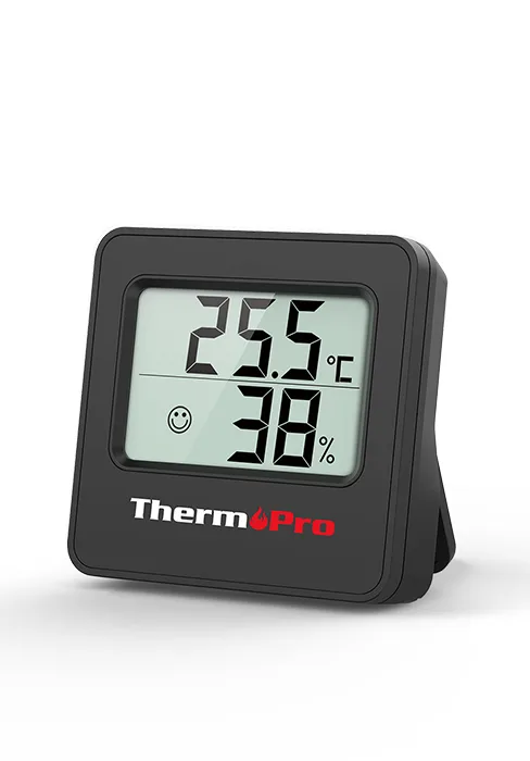 ThermoPro TP49W-3 Digital Mini Thermo-Hygrometer Thermometer Inside room thermometer 3 temperature and air humidity measuring device with smiley indicator - feuchtigkeitsmessgerät thermometer hygrometer hydrometer feuchtigkeit digital