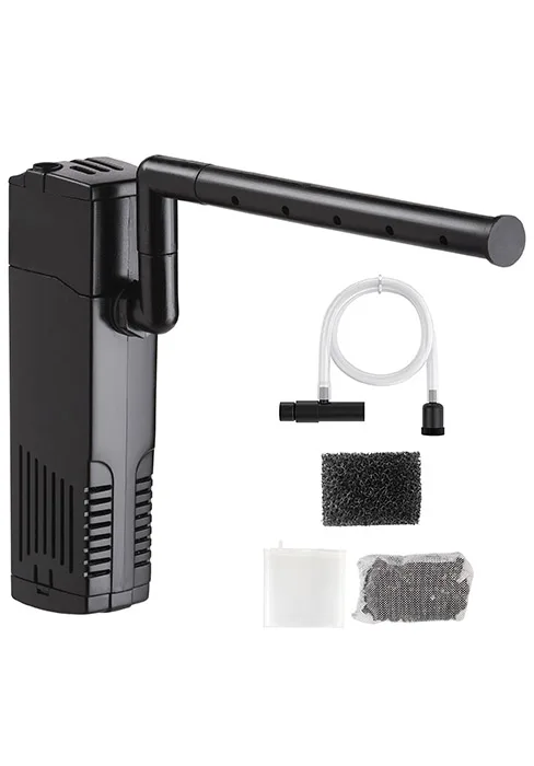 NICREW Aquarium Internal Filter Adjustable Flow Aquarium Filter with Water Pump for Aquarium up to 40L Quiet 5 W 200 L/h - 02131_2