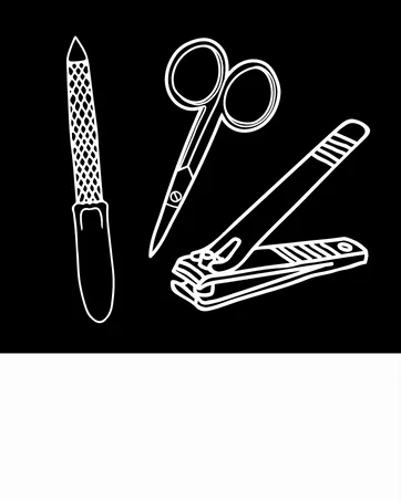 PARSA Men Beard Care Set Scissors and Comb For Full Beards and Mustaches 2-piece the perfect gift for him - Nagelpflege