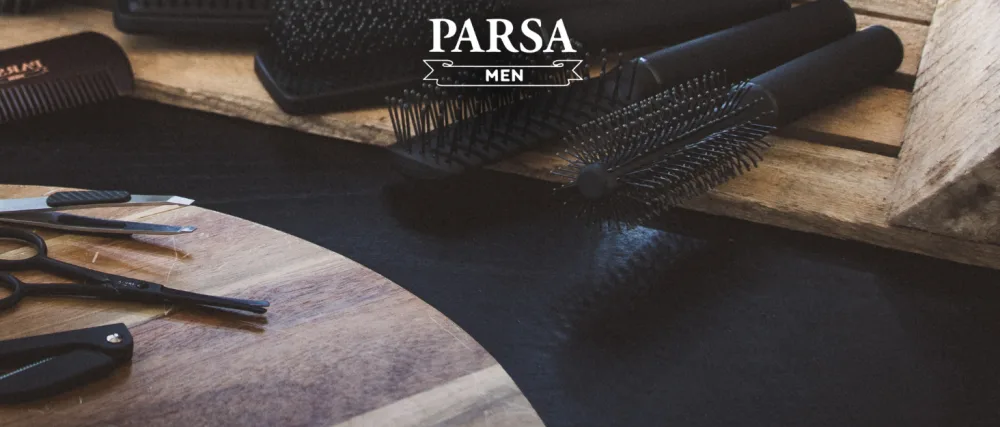 PARSA Men Beard Care Set Scissors and Comb For Full Beards and Mustaches 2-piece the perfect gift for him - PARSA MEN