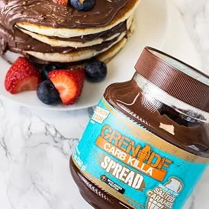 Grenade Carb Killa Protein Chocolate Spread High Protein Low Sugar Gluten Free No Stir Chocolate Chip Salted Caramel 12.7oz - Hazel Nutter