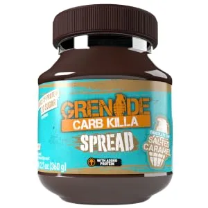 Grenade Carb Killa Protein Chocolate Spread High Protein Low Sugar Gluten Free No Stir Chocolate Chip Salted Caramel 12.7oz - Salted Caramel