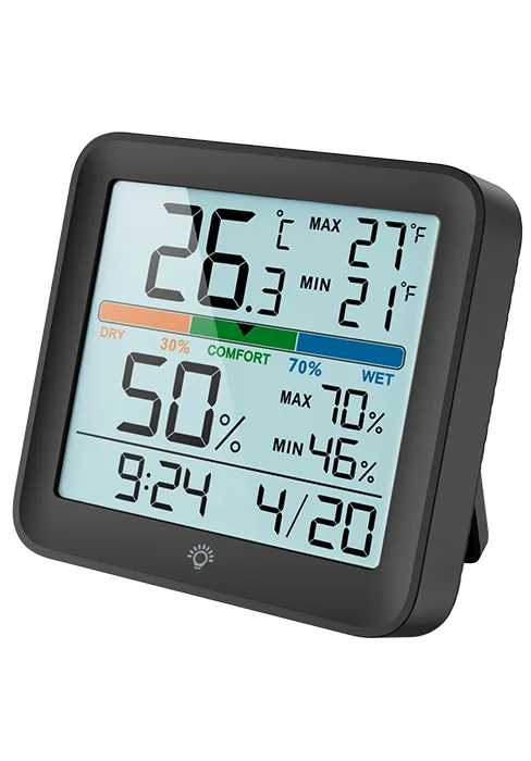 NOKLEAD Digital Thermo-Hygrometer portable thermometer hygrometer inside with high accuracy temperature and air moisturizer for indoor climate control. - hygrometer