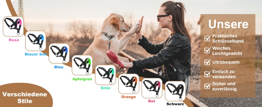 ILEPARK Dog Halter with Padded Fabric Halter Collar for Dogs Adjustable and Prevents Pulling. (L Black) L Black - product information 5
