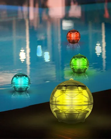 Linkax solar pool lighting floating lamps pond lighting pool accessories pool light water light solar lamp decoration for pool pond garden tree flowers (4 pieces) - Solarlampe