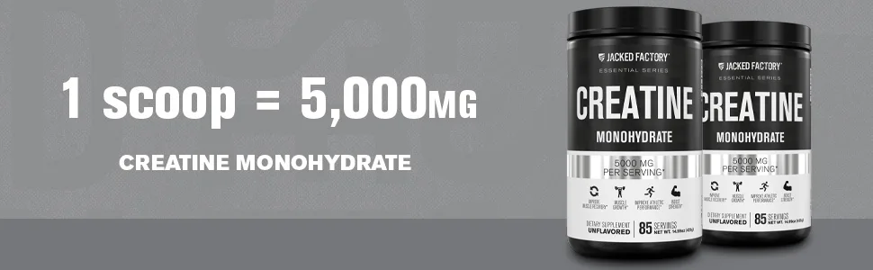 Creatine Monohydrate Powder 5g - Premium Creatine Supplement for Muscle Growth Increased Strength Enhanced Energy Output and Improved Athletic Performance - 85 Servings Unflavored - ingredients