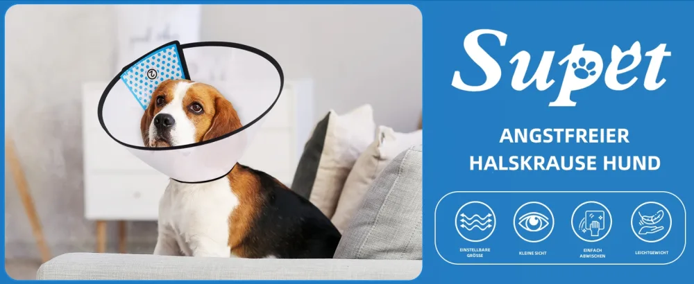 Super collar for pets for pets protective collar neck collars made of plastic Special protection for cats Small dogs S S (Neck: 11.5-12.7 ") White - product information 7