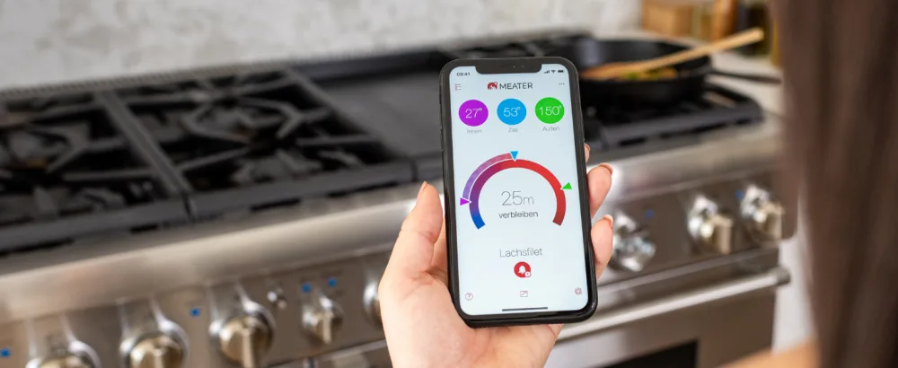 Meater Block |Premium wireless smart meat thermometer for oven grill kitchen bbq smoker rotisserie with bluetooth and wifi digital connection single - ZERO GUESS WORK
