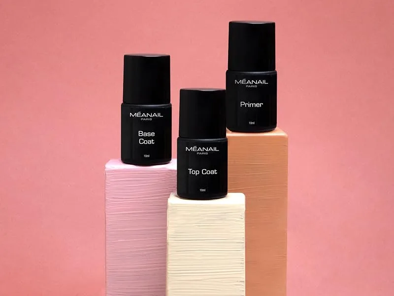 MEANAIL Paris Base Coat for semi-permanent nail polish - Vegan - extends hold - UV/LED - Trio