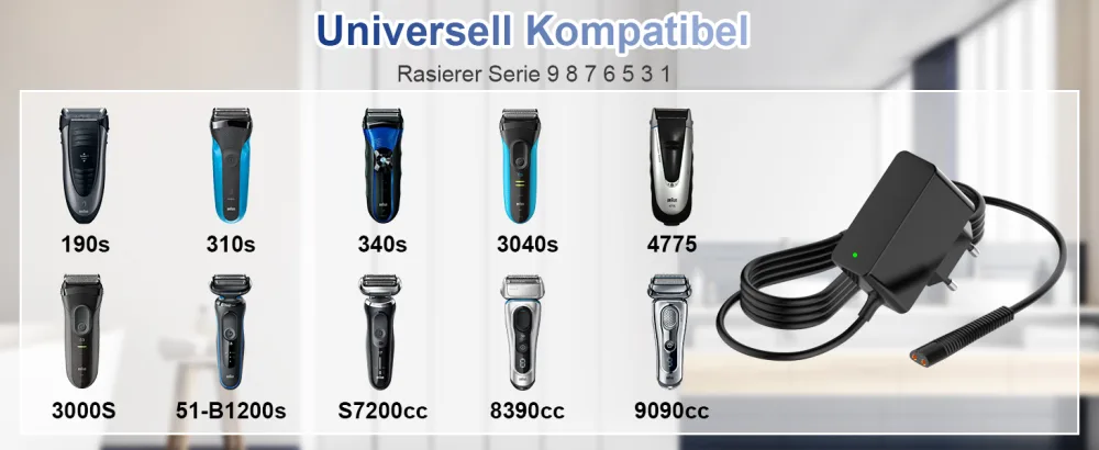 Loading cable power supply for brown razor Series 9 6 5 3 1 3000s 3040cc 5190cc 790cc 760cc 7865cc Bear - product information 2