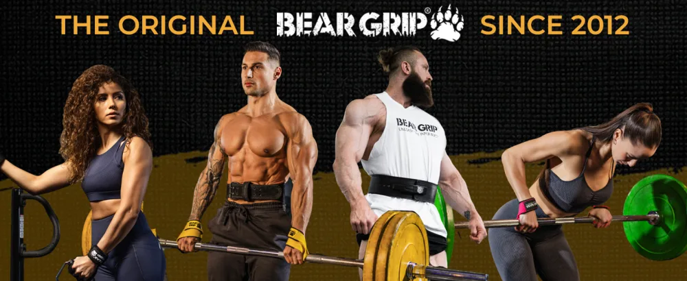 BEAR GRIP - Wrist Support Bands for Weightlifting Black - BEAR GRIP