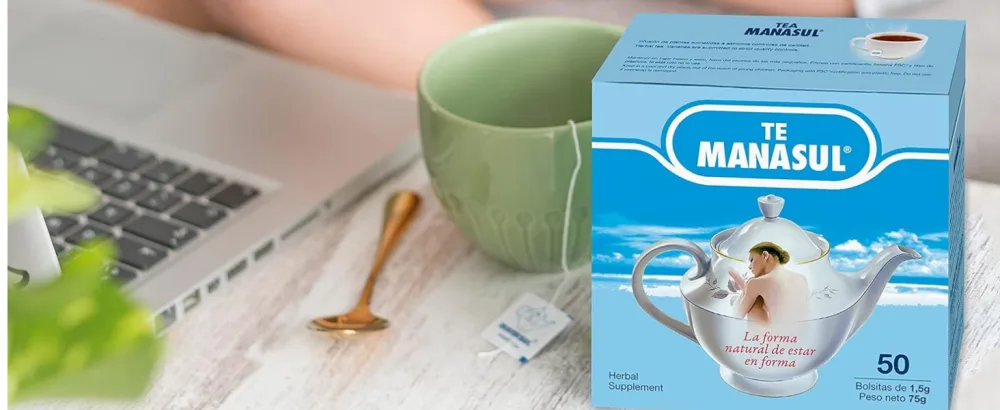 MANASUL Laxative infusion based on Sen Melissa Mint Liquorice and Green Anise. Box of 50 sachets. - Manasul