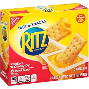 Ritz Original Party Size Crackers 1 package (11.4oz) - Ritz, Handi-Snacks, Crackers, Cheese, Dip
