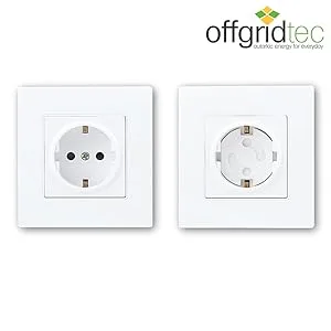 Offgridtec 20x child safety lock for socket with rotating mechanism - socket safety lock white baby toddler - offgridtec kindersicherung steckdosensicherung drehmechanismus sicherung