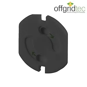 Offgridtec 20x child safety lock for socket with rotating mechanism - socket safety lock white baby toddler - Offgridtec safety lock