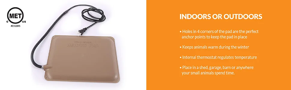 K&H PET PRODUCTS Electric Small Animal Heated Pad Tan 9 X 12 Inches - unspecified