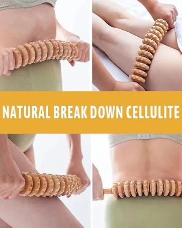 Massage roller Accessories Anti Cellulite Massage Massage device massage roller body scooter for legs massage roller body roller with handle massage wood - product information 3