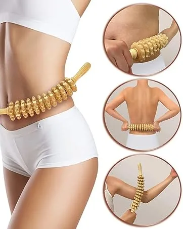Massage roller Accessories Anti Cellulite Massage Massage device massage roller body scooter for legs massage roller body roller with handle massage wood - product information 4