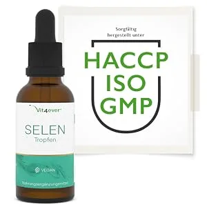 Selen drops - high dosed with 100 g per drop - 50 ml - Premium: Natural sodium selenite - Selenium fluid - vegan - premium quality - Selen Tropfen