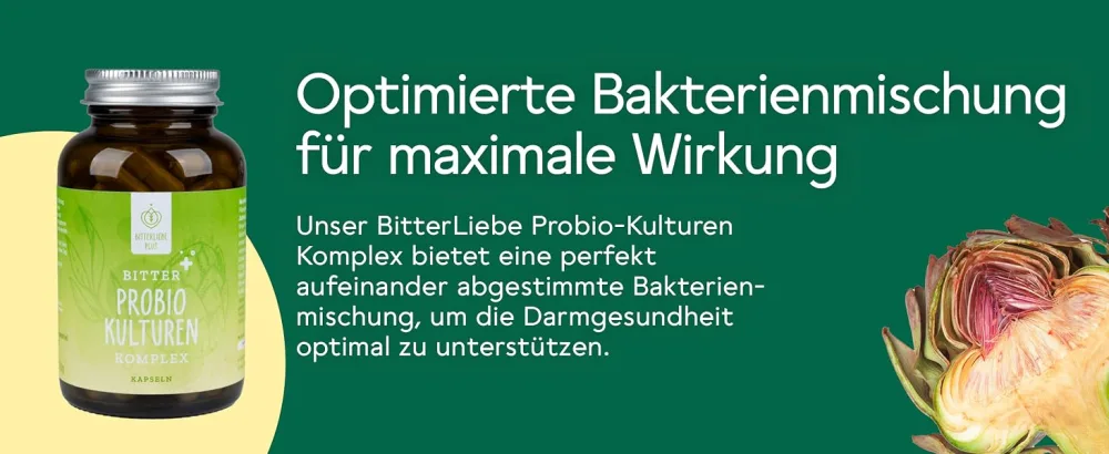 Bitter love probio cultures Complex capsules with 15 billion KBES I intestinal bacteria for intestinal flora i 60 capsules with lactobacillus & bifidobacteria - A+ Probio Kapseln 1