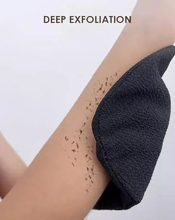 2x peeling glove peeling glove body effective peeling dead skin gentle skin through deep peeling for women and men black - product information 4