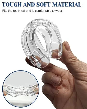 Anti-snoring rail tooth rail crunch effectively bite track against teeth grinding bite track for Mouth Guard snoring stopper for night improvements sleep quality - product information 4