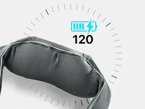 Wireless neck massage device with heat function AllJOy Shiatsu Massageger with 3D-rotating portable shoulder massage device with adjustable straps gifts gray - product information 19