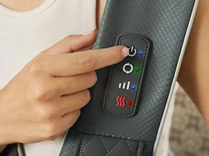 Wireless neck massage device with heat function AllJOy Shiatsu Massageger with 3D-rotating portable shoulder massage device with adjustable straps gifts gray - product information 20