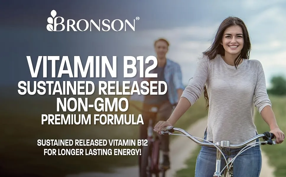 Vitamin B12 1000 Mcg (B12 Vitamin As Cyanocobalamin) Sustained Release Premium Non GMO Tablets - Supports Nervous System Healthy Brain Function and Energy Production – 100 Count - product information 2