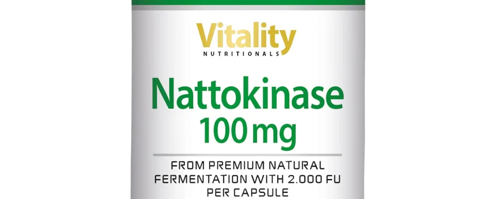 Nattokinase high -dosed 100 mg fermented soybean extract (60 capsules) Premium nutritional supplement Vitality Nutritionals by vitaminexpress - fermentation fermentiert soja nattokinase 100 mg