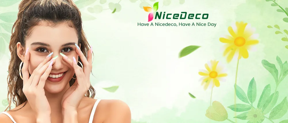 Nicedeco Rubber Base Set 8ml 6 Colors Rubber Base Gel HEMA Free Rubber Gel Nails Soak Off Gel Set 6-36 SET6-36 - product information 1