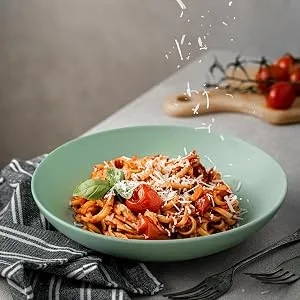 2 pack Milano's Parmesan Cheese Jars Imported Grated 16 Ounce - grated cheese on pasta