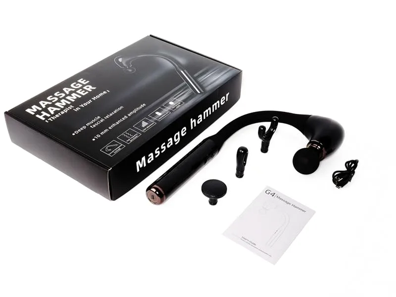 Massage hammer massagers for neck and shoulder muscle massager gun with timer function deep tissue percussion massager - Deep Tissue Percussion Massager
