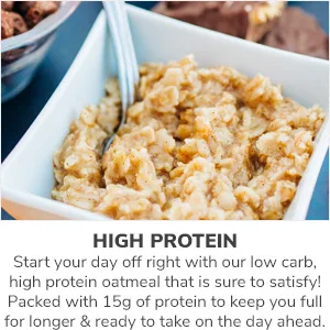 BariWise Protein Oatmeal Maple & Brown Sugar (7ct) 3 Box Value Pack (Save 10%) - Low Carb Low Fat - high protein low carb oatmeal keep you full longer breakfast on the go