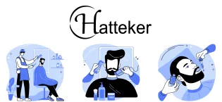 Hatard foil razor Electrorasiser Men Razen T-shaped trimmer beard trimmer Bartschneider hair cutter LED display waterproof - Hatteker