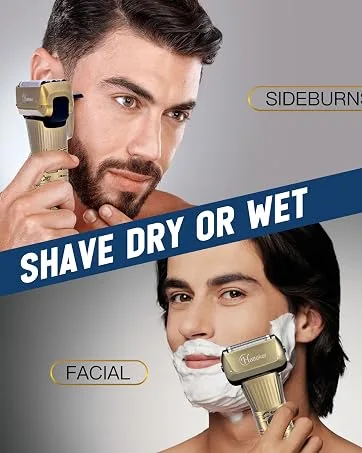 Hatard foil razor Electrorasiser Men Razen T-shaped trimmer beard trimmer Bartschneider hair cutter LED display waterproof - Rasierapparat Trimmer
