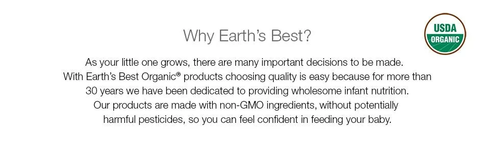 Earth's Best Organic Stage 2 Breakfast Baby Food Apple Raisin Flax & Oat 4 Oz Pouch (Pack of 12) - product information 4