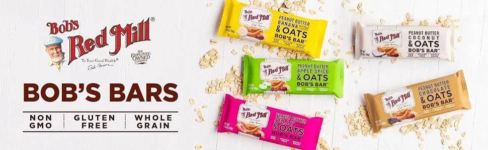 Bob's Red Mill Peanut Butter Banana & Oats Bob's Bar (Pack Of 5) - product information 1