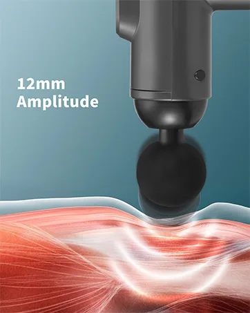 Massage gun muscle percussion electrical massage device with quiet hand massage devices massage pistol with 2 massage heads for shoulder body back relaxation - massage pistole