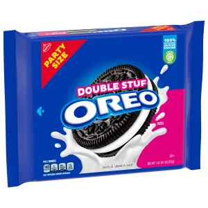 OREO Double Stuf Chocolate Sandwich Cookies Party Size 26.7 oz - image