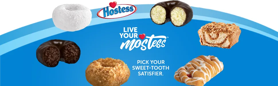 Hostess Donettes Mini Donuts Powdered 3 ounce (Pack of 10) - Live your mostess