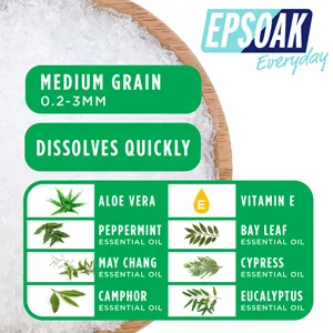 Epsoak Epsom Salt - 2 lbs. Allergy Relief Bath Salts - product information 3
