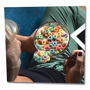 Kellogg’s Froot Loops Breakfast Cereal in a Cup Low Fat Bulk Size 12 Count (Pack of 2 9 oz Trays) - Top It With Fruity Fun