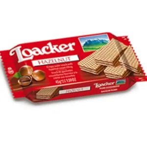 Loacker Premium Chocolate Wafers 45g/1.59oz pack of 12 - HazelnutClassic500x