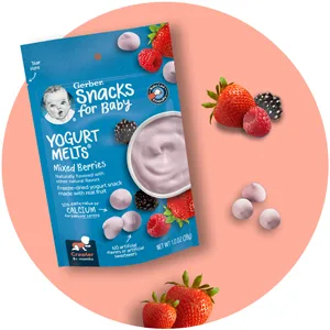 Gerber Up Age Yogurt Melts & Fruit & Veggie Melts Assorted Variety Pack 8 Count - Yogurt Melts