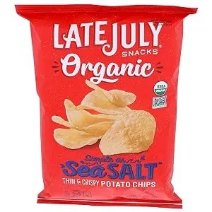 LATE JULY Snacks Organic Potato Chips Simple as Sea Salt Potato Chips 5 oz. Bag - product information 2